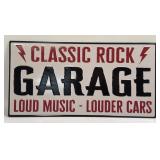 (E) Metal Sign Classic Rock Garage 19.77ï¿½ X