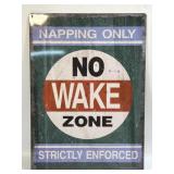 (E) Metal Sign Napping Only 12ï¿½ X 16.75ï¿½
