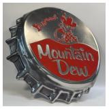 (E) Metal Sign Embossed Ya-hooo! Mountain Dew