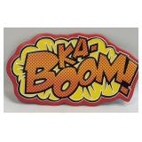(E) Metal Sign Ka-Boom! 11ï¿½ X 6ï¿½