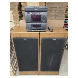 RCA Audio System w/Remote & Speakers (untested)