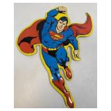 (E) Metal Sign Superman 13ï¿½ X 9.6ï¿½