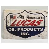 (E) Metal Sign Hi-Performance Lucas 8ï¿½ X 12ï¿½