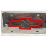 (E) Metal Mirrored Chevrolet Vanity Plate