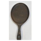 (A) Cast Iron Fajita Frying Pan Shallow Oval