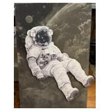 (E) Black And White Space Themed Illuminated Wall