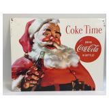 (E) Metal Sign Santa Coca-Cola 12.5ï¿½ X 16ï¿½