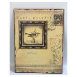 (E) Metal Sign Carte Postale 10.5ï¿½ X 13.75ï¿½