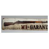 (E) Metal Sign M1 Garand 4ï¿½ X 15.75ï¿½