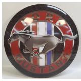 (E) Metal Sign Ford Mustang 15ï¿½ Button