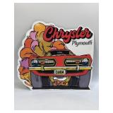 (E) Metal Sign Chrysler Plymouth 13.25ï¿½ X 21ï¿½