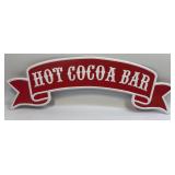 (E) Metal Sign Hot Cocoa Bar 9ï¿½ X 28ï¿½