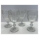 (B) Libbey Gibraltar DuraTuff Goblets 4pc