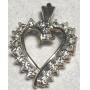 10KT YELLOW GOLD DIAMOND HEART PENDANT 1.70 GRS
