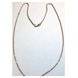 14KT ROSE GOLD 18 INCH 2.80 GRS ROPE CHAIN