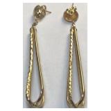 14KT YELLOW GOLD EARRINGS 4.60 GRS