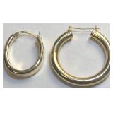 14KT YELLOW GOLD EARRINGS  2.10 GRS AS IS