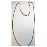14KT YELLOW GOLD 6.70 GRS 20 INCH ROPE CHAIN
