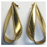 14KT YELLOW GOLD EARRINGS 3.50 GRS