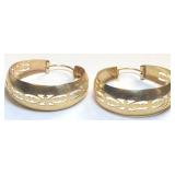 14KT YELLOW GOLD EARRINGS 8.80 GRS