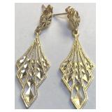 14KT YELLOW GOLD EARRINGS 2.90 GRS