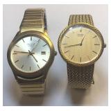 A PAIR OF MENS WATCHES