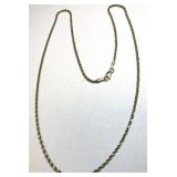 14KT YELLOW GOLD 5.10 GRS 18 INCH CHAIN