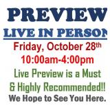 PREVIEW LIVE IN PERSON - Friday, October 28th