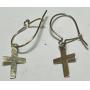14KT YELLOW GOLD CROSS EARRINGS