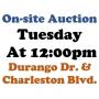 WELCOME TO OUR TUESDAY ONLINE PUBLIC AUCTION