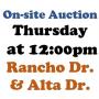 WELCOME TO OUR THURS.@12pm ONLINE PUBLIC AUCTION