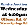 WELCOME TO OUR Wed..@6pm ONLINE PUBLIC AUCTION