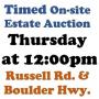 WELCOME TO OUR THURS.@12pm ONLINE PUBLIC AUCTION