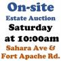 WELCOME TO OUR SAT. @10am ONLINE PUBLIC AUCTION