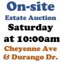 WELCOME TO OUR SATURDAY@10am ONLINE PUBLIC AUCTION