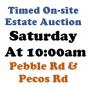 WELCOME TO OUR SAT.@10am ONLINE PUBLIC AUCTION