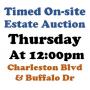 Thur@12pm -Charleston & Buffalo Estate Online Auction 10/12