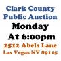 Monday@6pm - Clark County Timed Online Public Auction 10/2