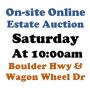 WELCOME TO OUR SAT.@10am ONLINE PUBLIC AUCTION