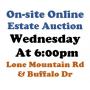 WELCOME TO OUR WED. @6pm ONLINE PUBLIC AUCTION