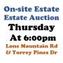 WELCOME TO OUR THUR. @6pm ONLINE PUBLIC AUCTION