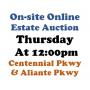 WELCOME TO OUR THU. @12pm ONLINE PUBLIC AUCTION