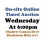 Wed@6pm- Shadow Canyon & Blackburn Hills Estate Auction 4/3