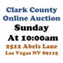 Sun.@10am - Las Vegas Estate Online Public Auction 4/21