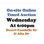 Wed.@6pm- Desert Foothills Estate Timed Online Auction 5/22
