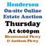 Thur.@6pm - Anthem Estate Online Public Auction 4/10