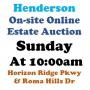 Sun.@10am - Guard Gated Henderson Estate Online Auction 6/8