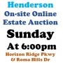 Sun.@6pm - Guard Gated Henderson Estate Online Auction 6/8