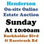 Sun.@10am - Henderson Estate Online Public Auction 7/27