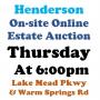 Thur.@6pm - Lake Mead & Warm Springs Estate Auction 7/24